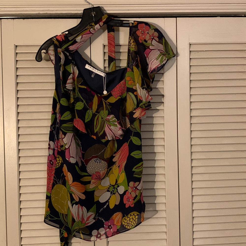 Trina Turk Multicolor Floral Blouse - Picture 3 of 4